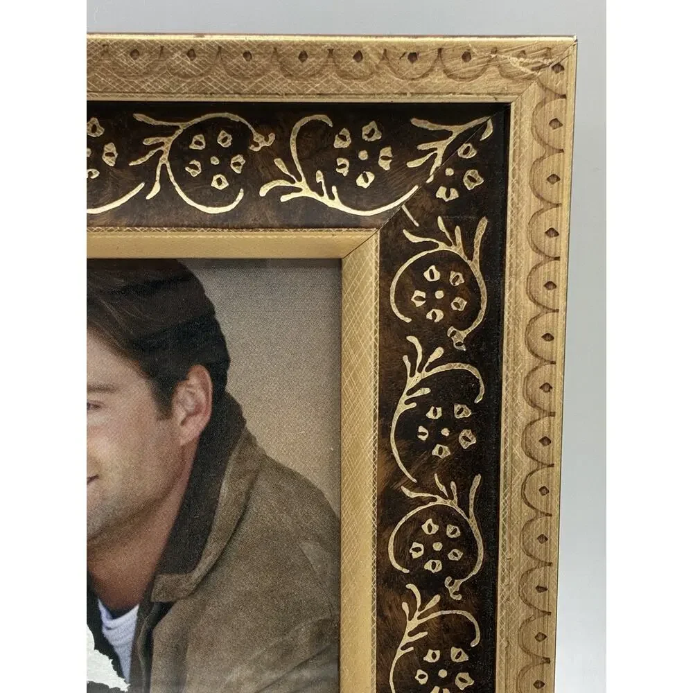Lot of 3 Ornate Gold-Tone Picture Frames, 5x7 & 6x8